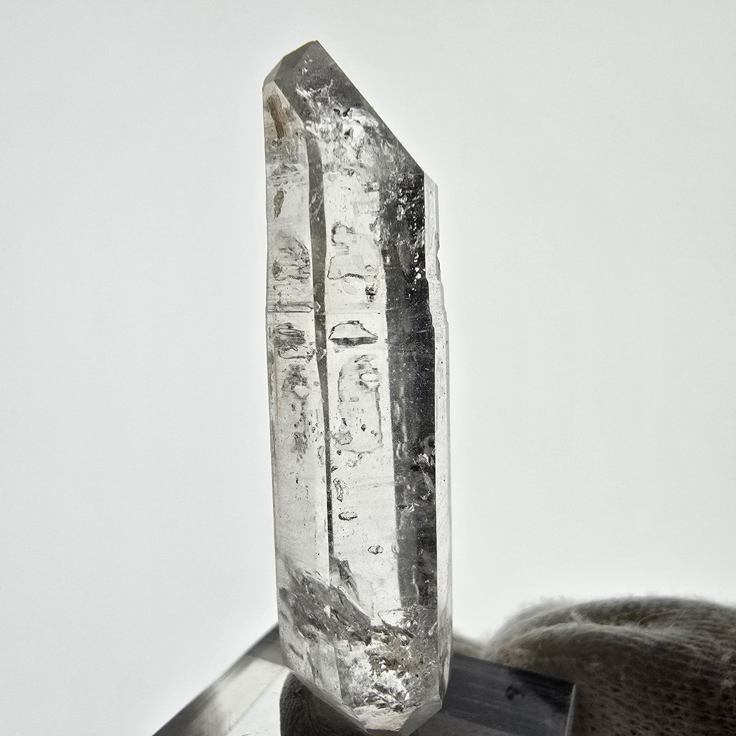 Skeleton Phantom Smoky Quartz DT Scepter Valentine Pocket, Namibia 52*14*11mm 