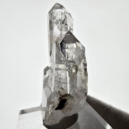 Sceptre fantôme squelette en quartz fumé, poche Saint-Valentin, Namibie, 70 x 34 x 18 mm 