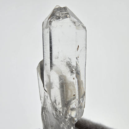 Sceptre de scène en quartz fumé fantôme lémurien, poche Saint-Valentin, Namibie, 55 x 18 x 15 mm 
