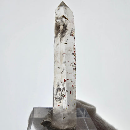 Harlequin Phantom Smoky Quartz Skeleton Point Valentine Pocket, Namibia 52*15*10mm 