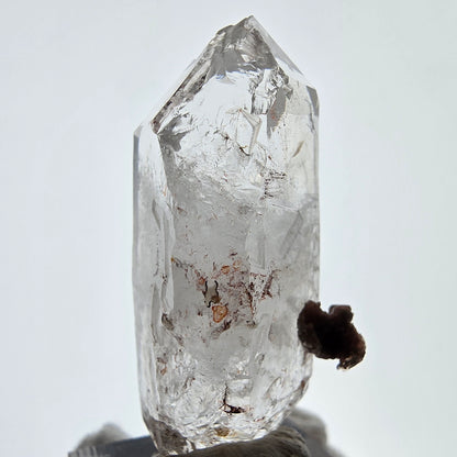 Skeleton Phantom Smoky Quartz DT Scepter, UV Calcite Valentine Pocket, Namibia 50*23*22mm 