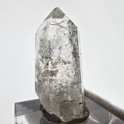 Sceptre squelette en quartz fumé Enhydro, 2 pochettes à bulles Saint-Valentin, Namibie 35 x 18 x 12 mm 