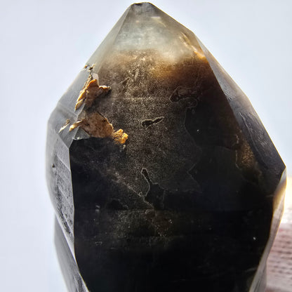 Skeleton Phantom Smoky Quartz DT Scepter Valentine Pocket, Namibia 66*30*22mm 