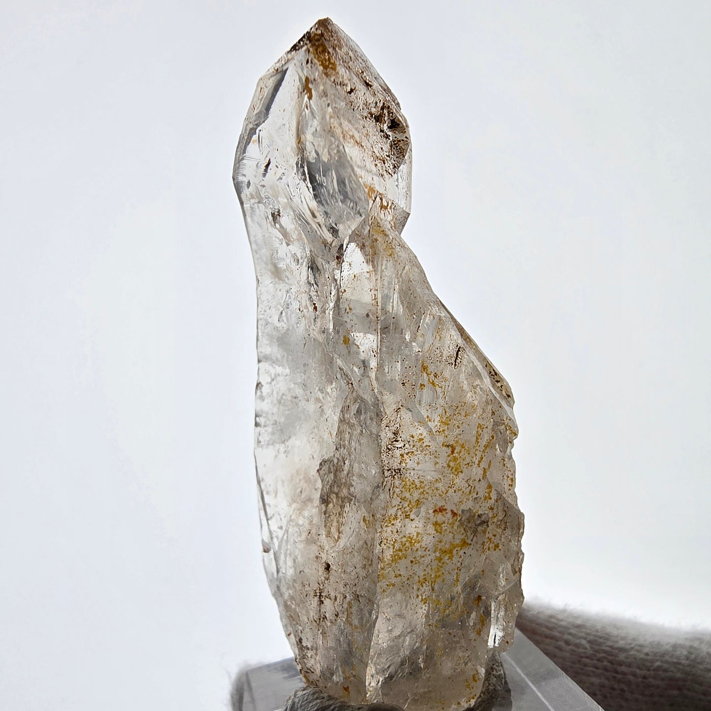 Skeleton Phantom Smoky Quartz Scepter Valentine Pocket, Namibia 62*23*18mm 