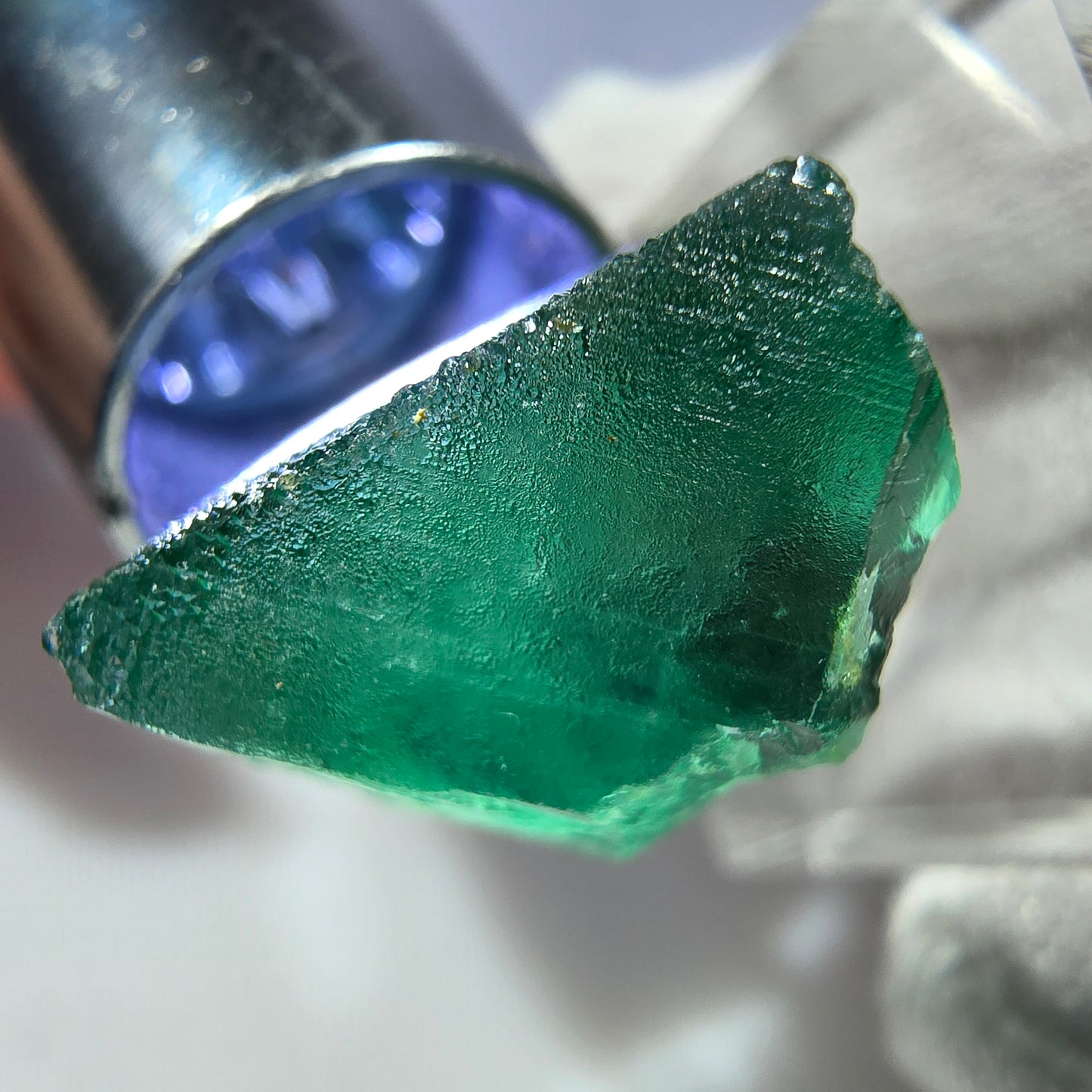 Seltener Phantom Fluorit Würfel, grün Okorusu, Namibia 28*27*15mm