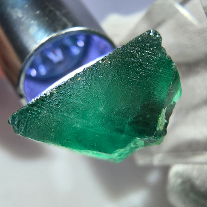Seltener Phantom Fluorit Würfel, grün Okorusu, Namibia 28*27*15mm