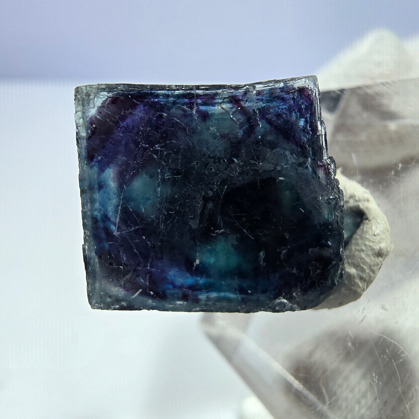 Phantom Fluorit Würfel Stufe, zonal - Neuer Fund! Okorusu, Namibia 21*19*15mm