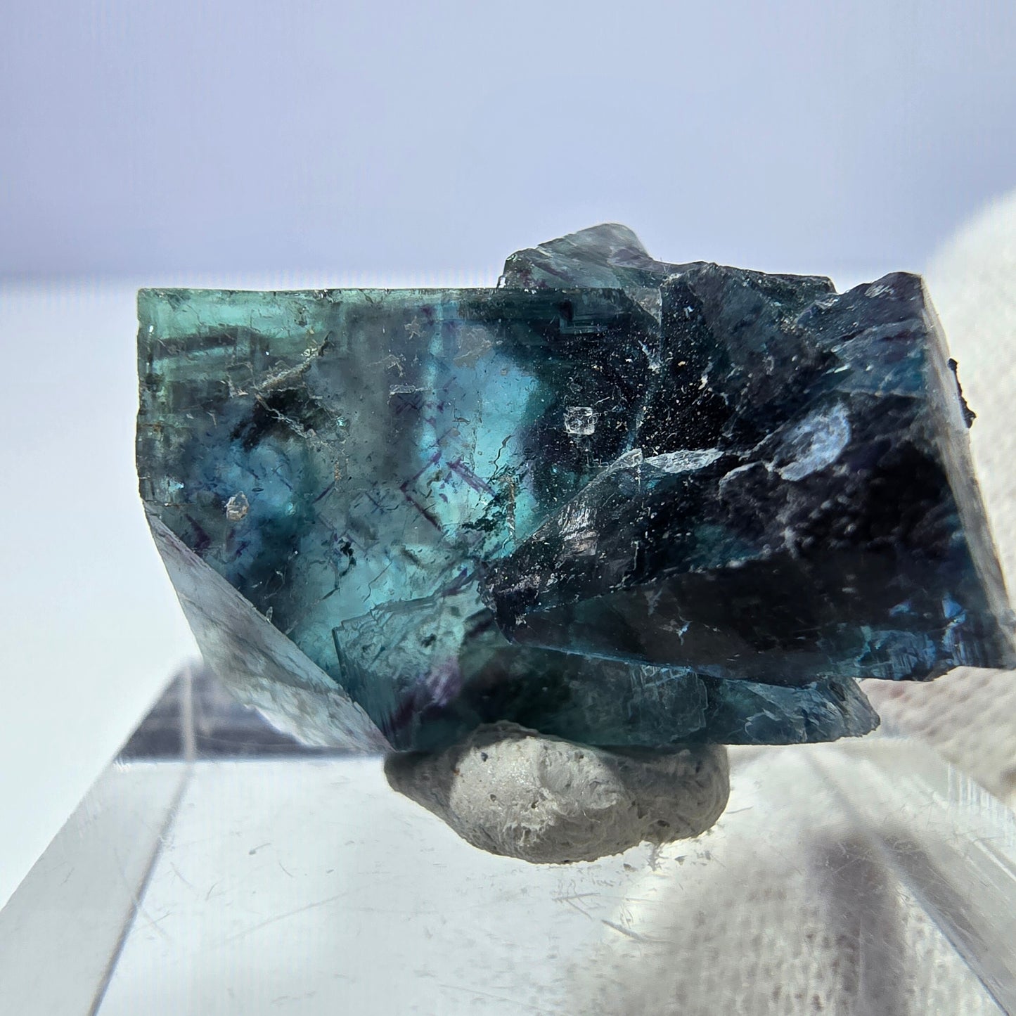 Phantom Fluorit Würfel Stufe, zonal - Neuer Fund! Okorusu, Namibia 23*18*17mm
