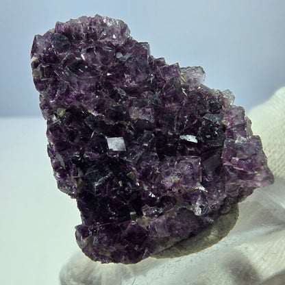 Rare spécimen de cube de fluorite fantôme, violet Okorusu, Namibie 34 x 26 x 10 mm 