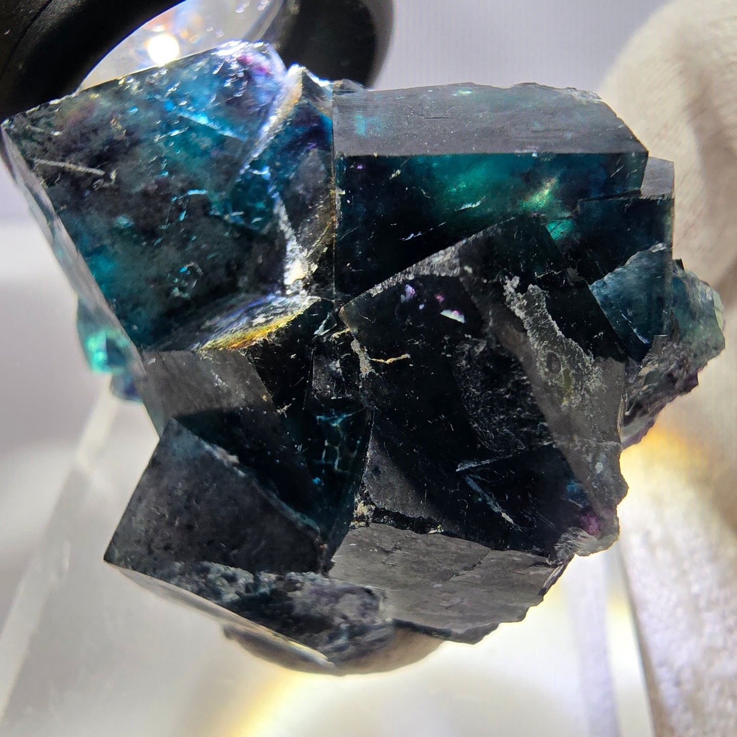 Phantom Fluorite Cube Specimen, Zonal - New Find! Okorusu, Namibia 44*38*28mm 