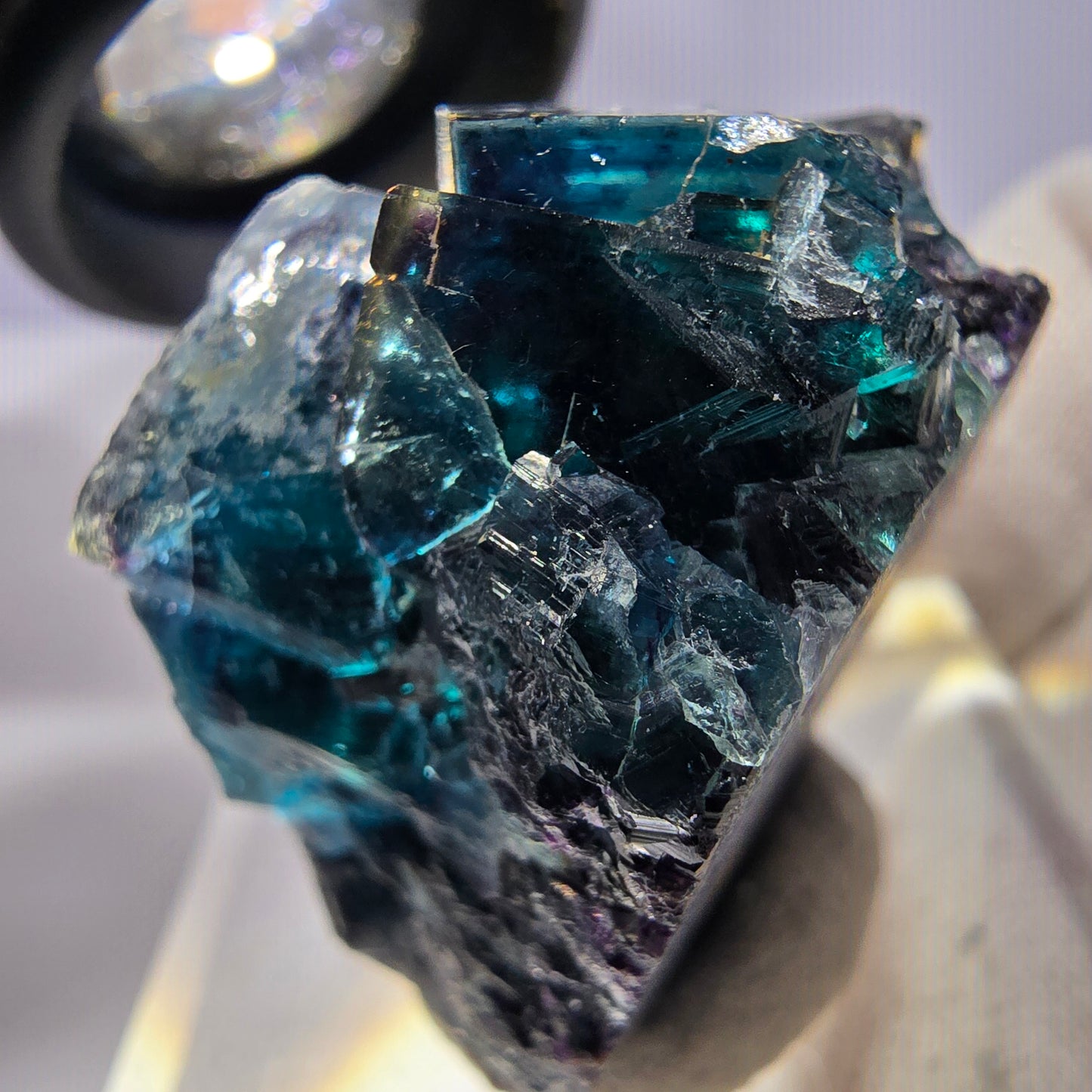 Phantom Fluorite Cube Specimen, Zonal - New Find! Okorusu, Namibia 44*38*28mm 