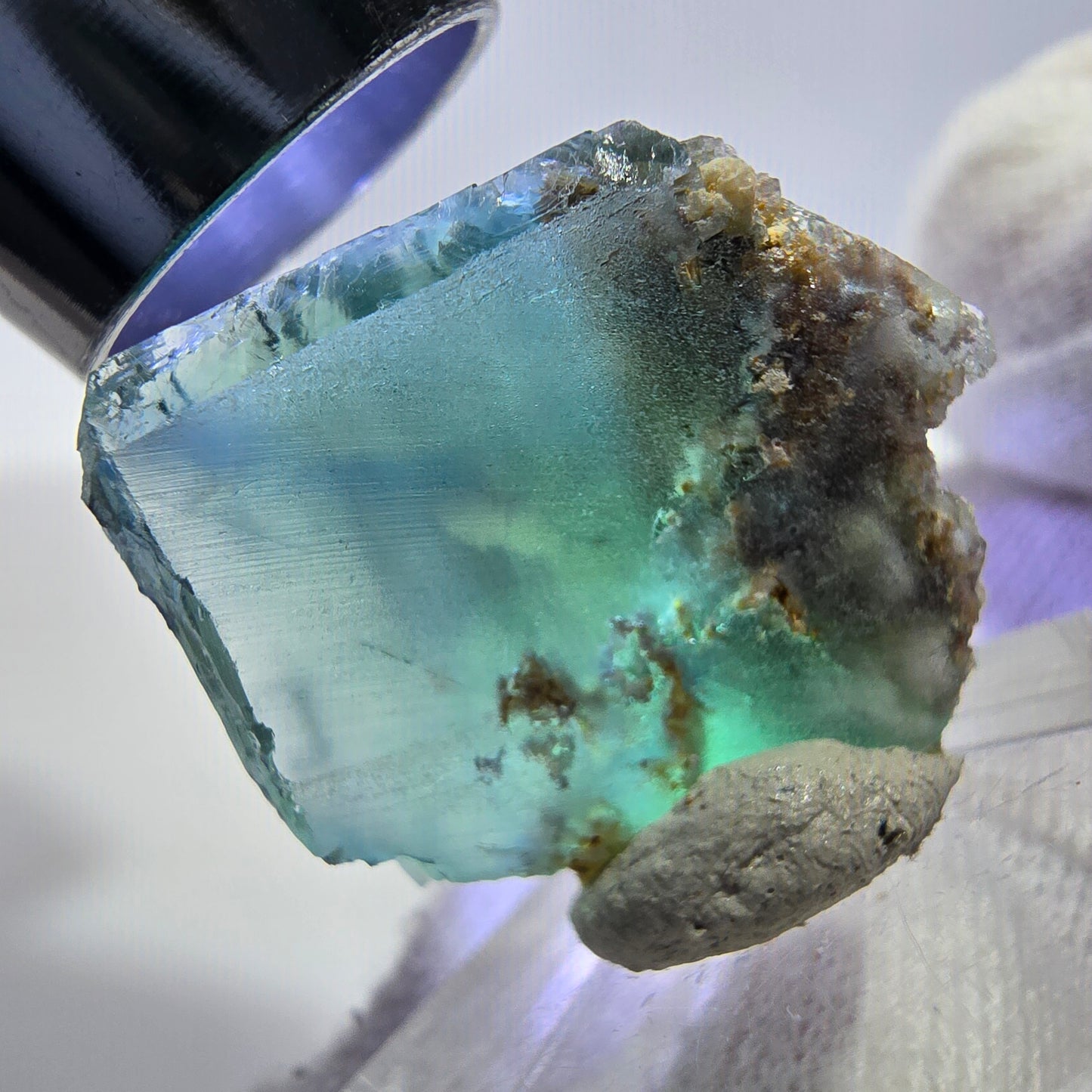 Rare Phantom Fluorite Cube, parquetted green Okorusu, Namibia 29*26*16mm 