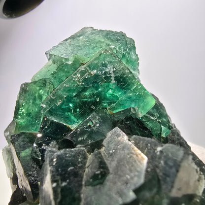 Grand spécimen de cube de fluorite fantôme, parqueté, vert Okorusu, Namibie 101*84*63mm 