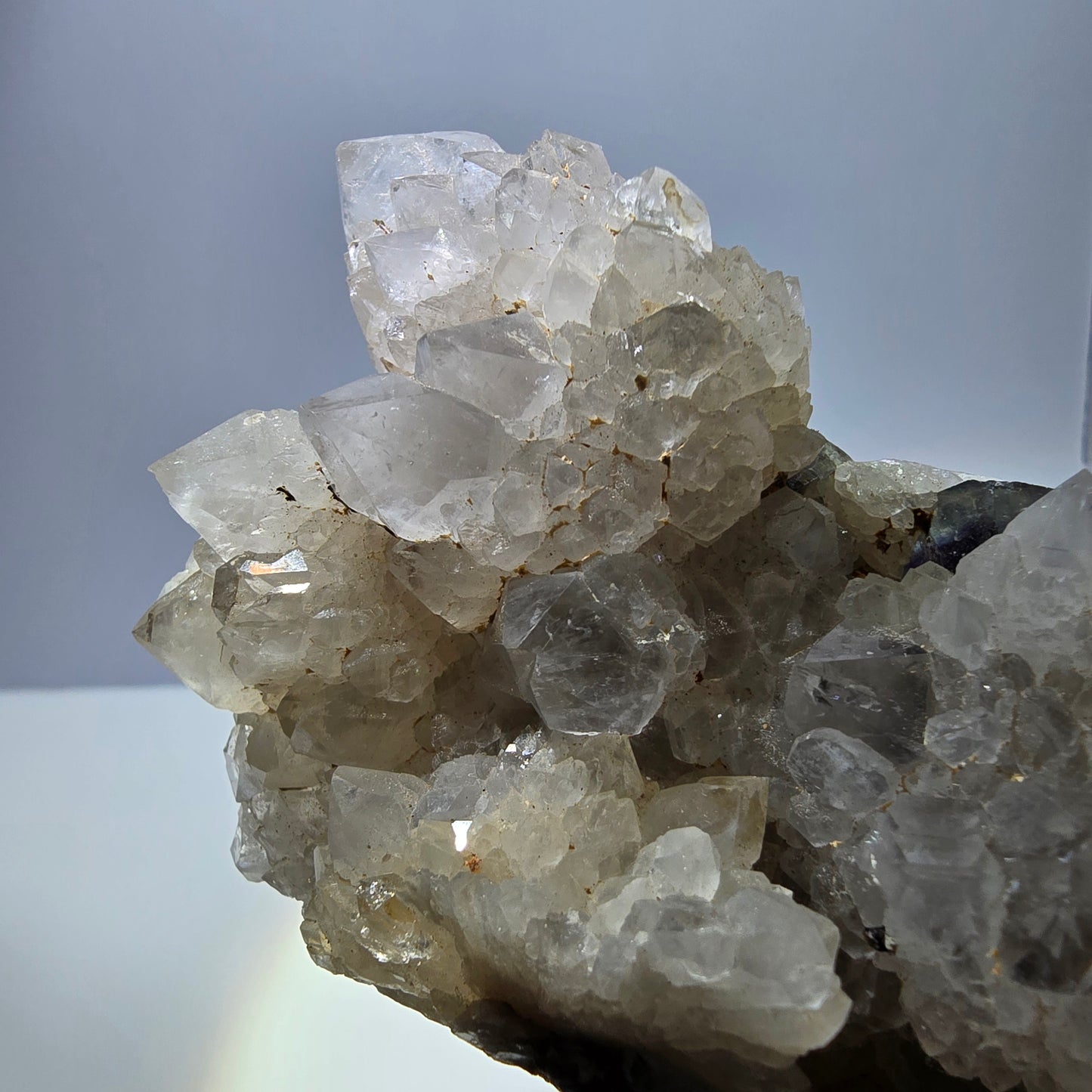 Grand cube de fluorite fantôme, spécimen de quartz violet-vert Okorusu, Namibie 121 x 61 x 36 mm 