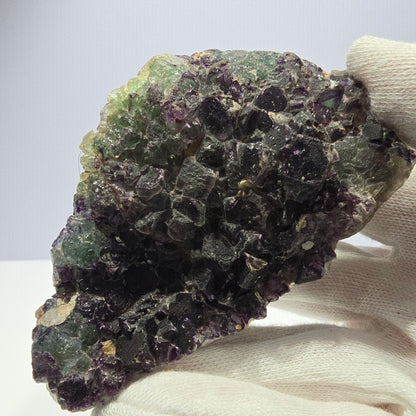 Grands cubes de fluorite vert violet zonal, spécimen d'hyalite Erongo, Namibie 96*67*42mm 