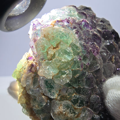 Grands cubes de fluorite vert violet zonal, spécimen d'hyalite Erongo, Namibie 96*67*42mm 