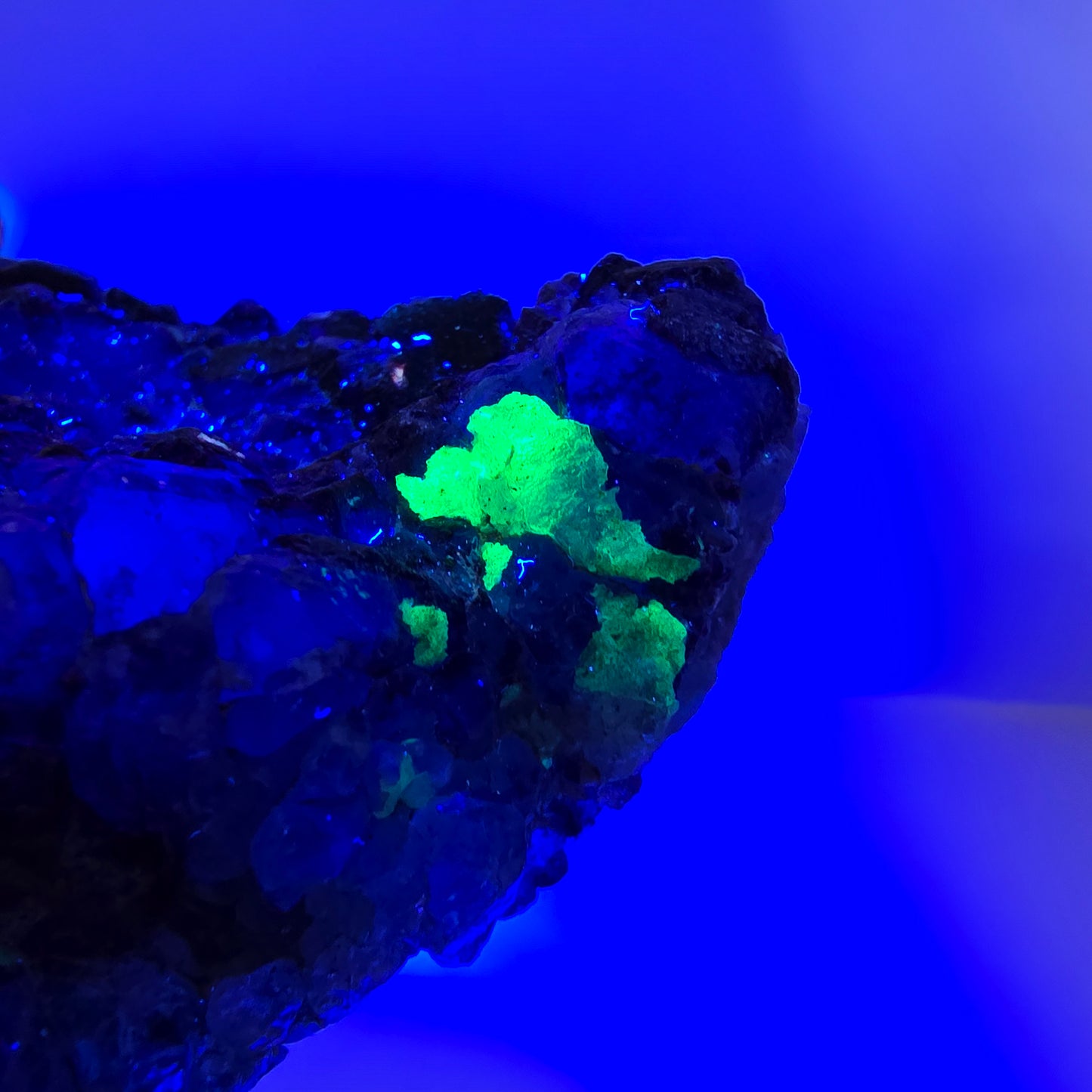 Grands cubes de fluorite vert violet zonal, spécimen d'hyalite Erongo, Namibie 96*67*42mm 
