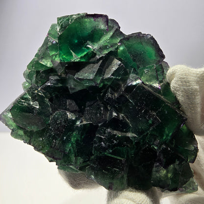 Spécimen de cube de fluorite fantôme, parqueté zonal Okorusu Namibie 74*50*50mm 