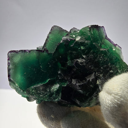 Phantom Fluorit Würfel Stufe parkettiert zonal Okorusu Namibia 63*45*28mm