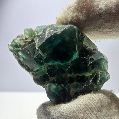Seltene Phantom Fluorit Würfel Stufe, grün Okorusu Namibia 52*33*18mm