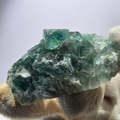 Seltene Phantom Fluorit Würfel Stufe, grün Okorusu Namibia 49*29*16mm