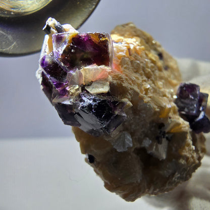 Colorful Phantom Fluorite Schorl Tourmaline Muscovite Specimen Erongo, Namibia 57*41*25mm 