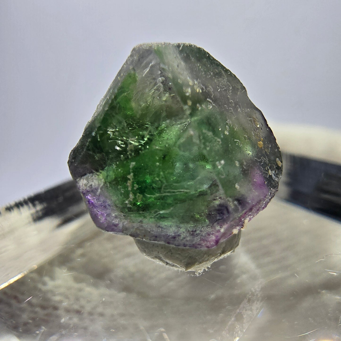 Phantom Fluorit Würfe, hexagonal, grün weiß Erongo, Namibia 12*9*9mm