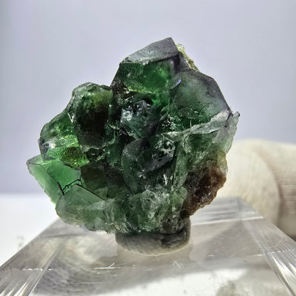Phantom Fluorit Würfel zonal, grün braun lila Erongo, Namibia 24*17*13mm