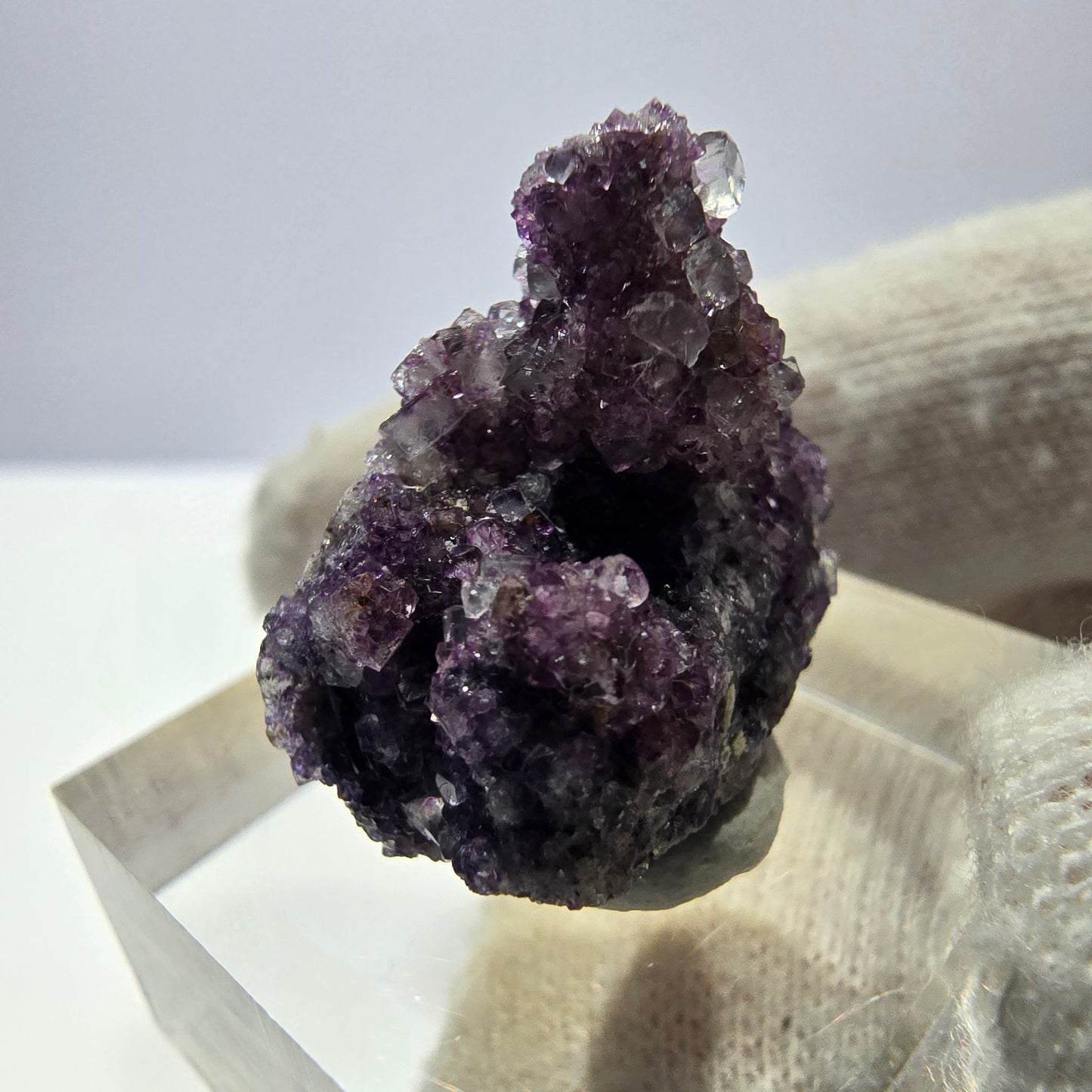 Spécimen de cube de fluorite fantôme, violet Okorusu, Namibie 23 x 17 x 10 mm 