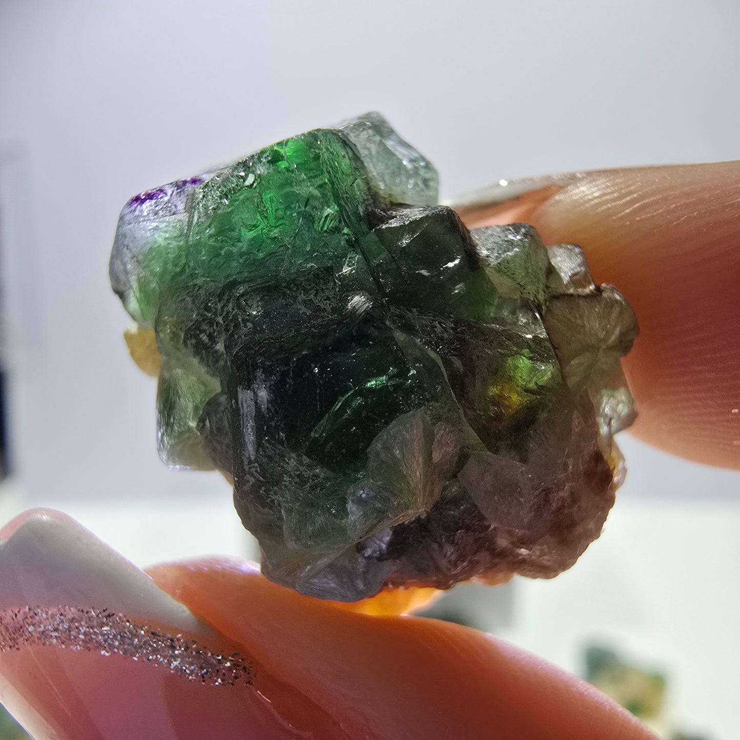 Lot de 16 tourmalines Schörl, fluorite fantôme, hyalite, stade muscovite, Erongo, Namibie 