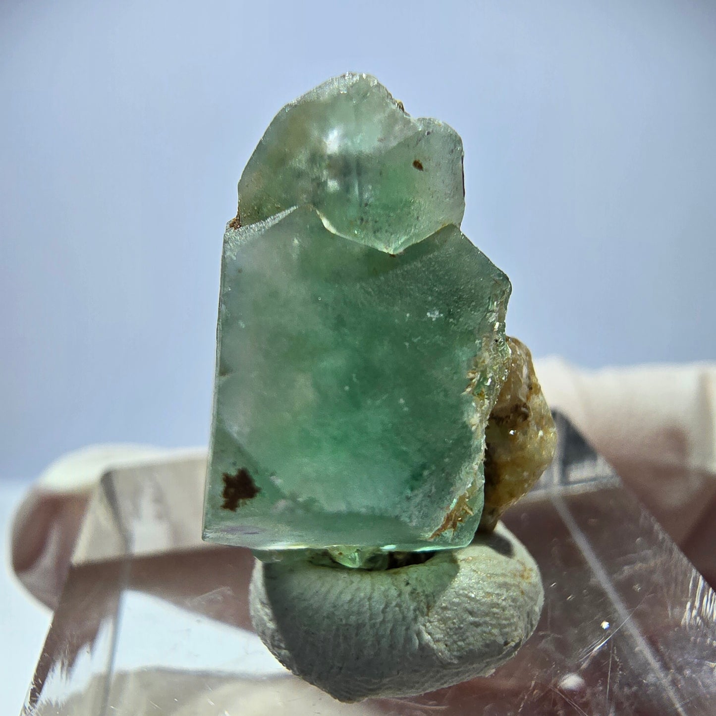 Phantom Fluorite Cube, Muscovite Specimen Erongo, Namibia 20*16*14mm 