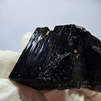 Cristal de tourmaline Schorl étoilée rare, Erongo noir, Namibie, 30 x 25 x 20 mm 