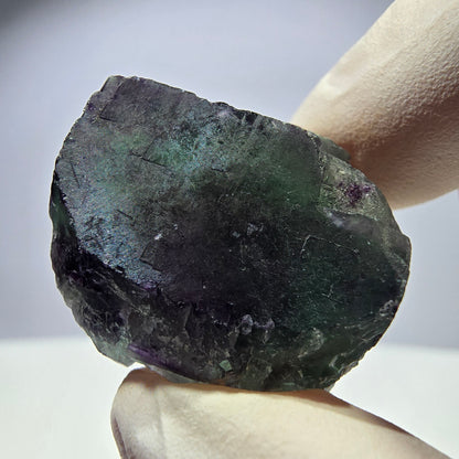 Spécimen de cube de fluorite fantôme parqueté vert violet Okorusu, Namibie 28*26*17 mm 