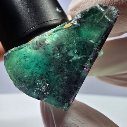 Spécimen de cube de fluorite fantôme parqueté vert violet Okorusu, Namibie 38*29*25 mm 