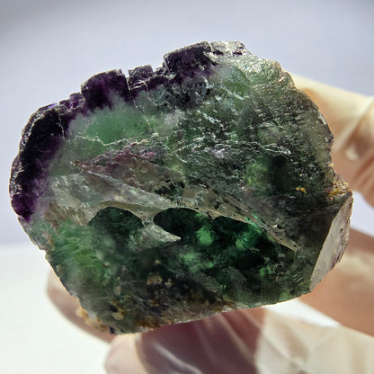 Spécimen de cube de fluorite fantôme, parqueté, zonal Okorusu, Namibie 31*29*24mm 