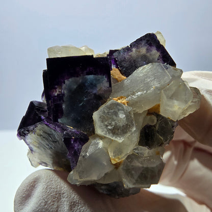 Cubes de fluorite fantôme transparente, spécimen de quartz, Okorusu zonal, Namibie, 37 x 32 x 31 mm 