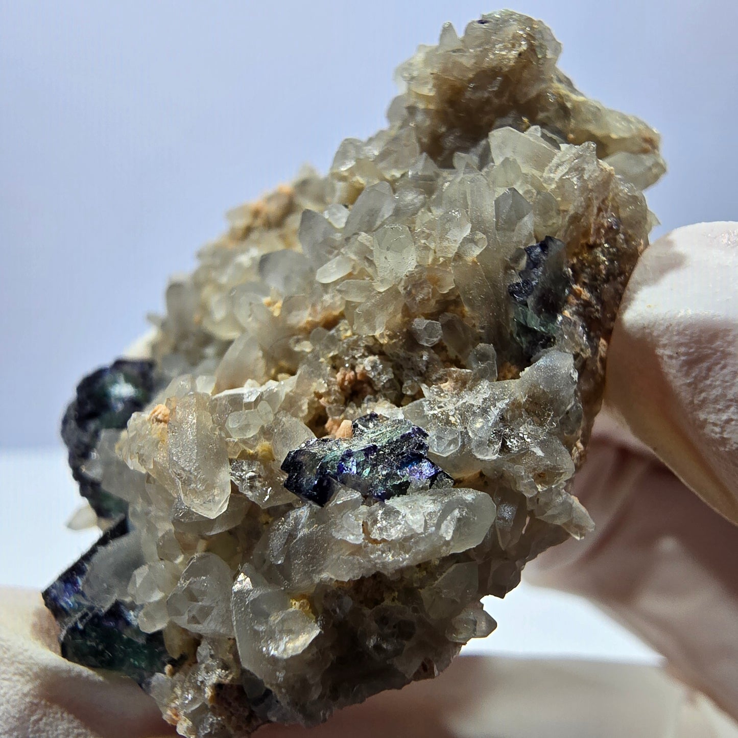 Cubes de fluorite fantôme transparente, spécimen de quartz, Okorusu zonal, Namibie, 48 x 39 x 17 mm 