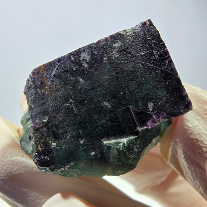 Phantom Fluorit Würfel Stufe, parkettiert grün lila Okorusu, Namibia 37*31*25mm