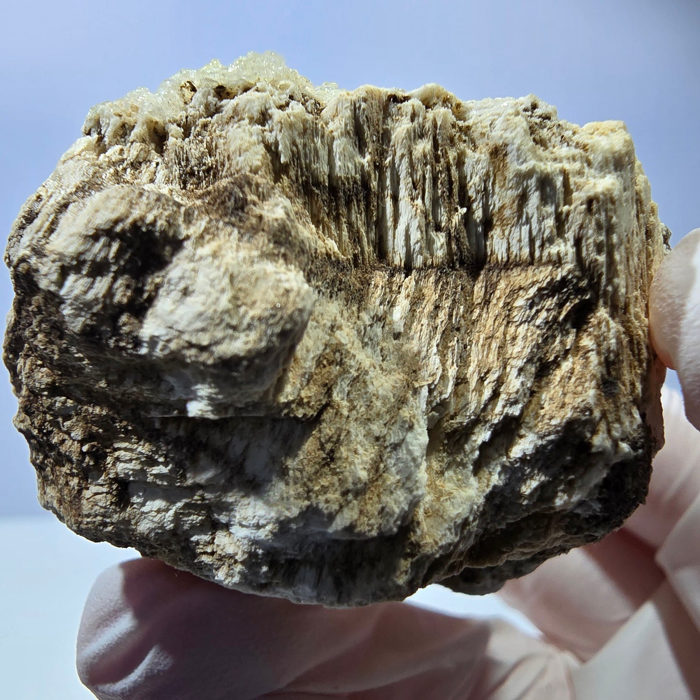 Opale hyalite rare, spécimen d'orthose Erongo, Namibie 58*43*38mm 