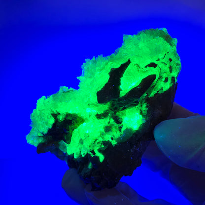 Seltene Hyalit Opal, Orthoklas, Schörl Turmalin Stufe Erongo, Namibia 83*56*53mm