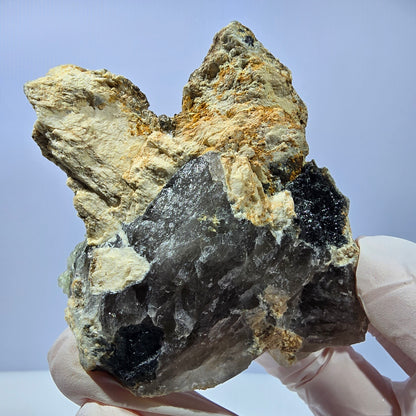 Rauchquarz, Hyalit Schörl Turmalin Orthoklas Muskovit Erongo, Namibia 74*68*36mm