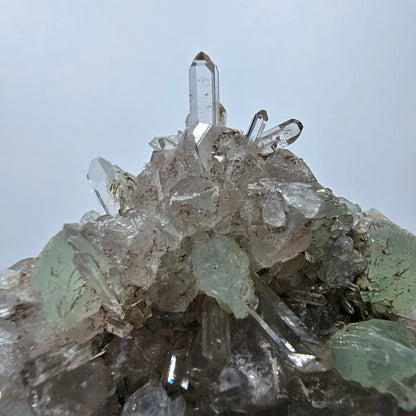 Starburst Quartz, Prehnite, Analcim, Calcite Streep Mine, Gobo., Namibia 51*36*20mm 