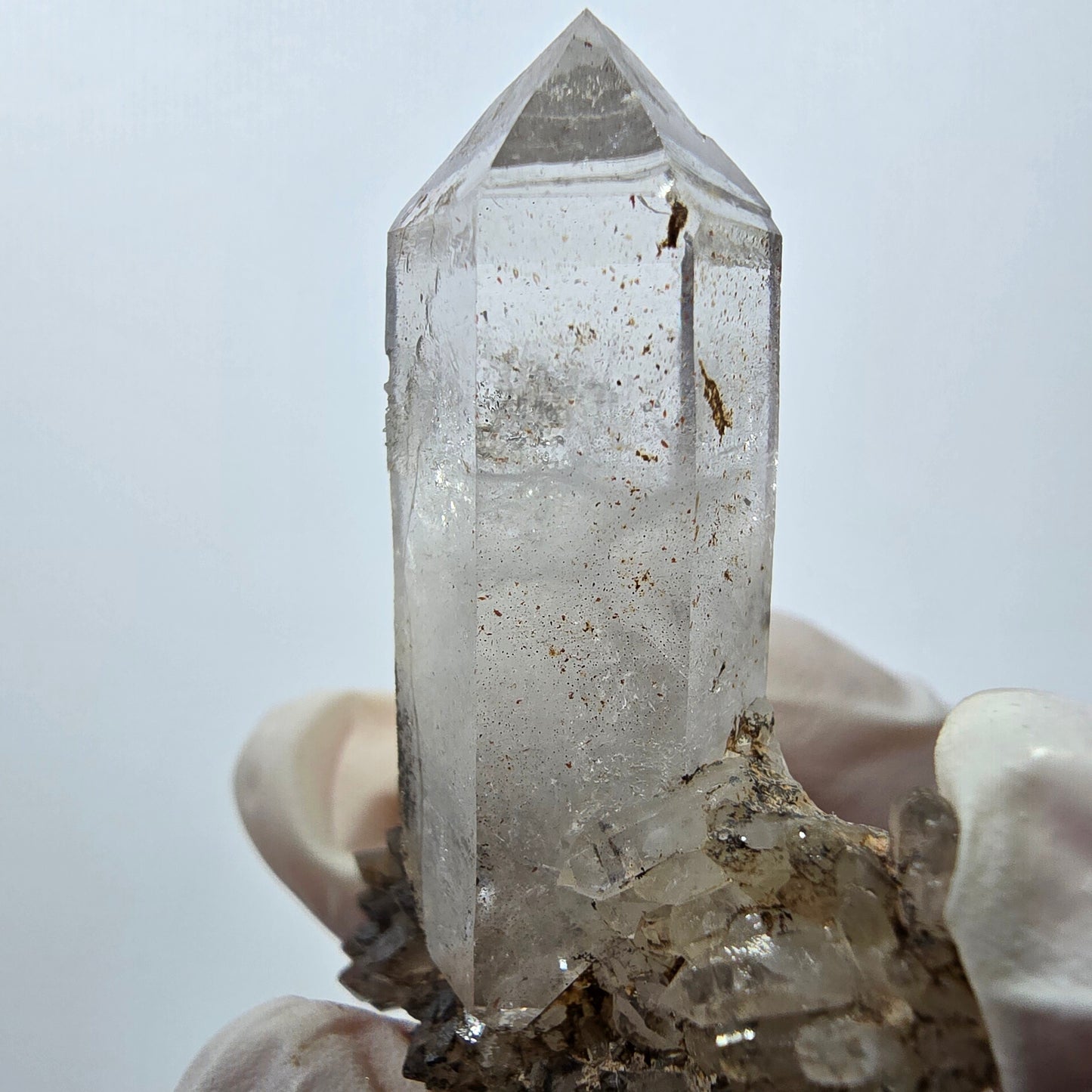 Amas de quartz dendrite rare à double terminaison, Goboboseb, Namibie, 52 x 40 x 17 mm 