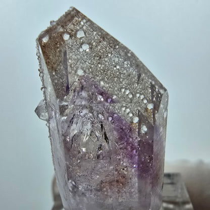 Phantom Amethyst with Analcim Tip Streep Mine, Goboboseb, Namibia 37*17*13mm 