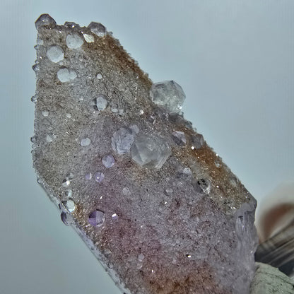 Phantom Amethyst with Analcim Tip Streep Mine, Goboboseb, Namibia 37*17*13mm 