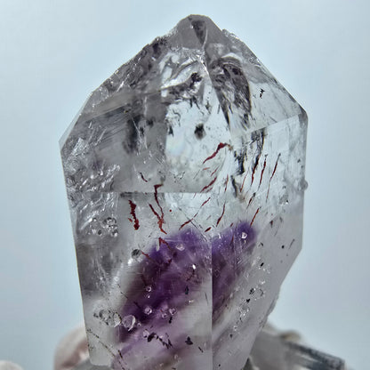 Harlequin Phantom Amethyst with Analcim Streep Mine, Goboboseb, Namibia 42*26*16mm 