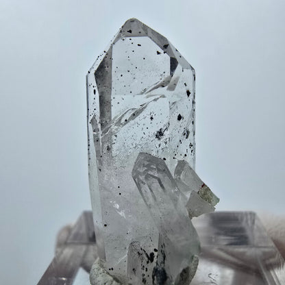 Quartz hématite transparent Point Streep Mine, Goboboseb, Namibie 29 x 14 x 10 mm 