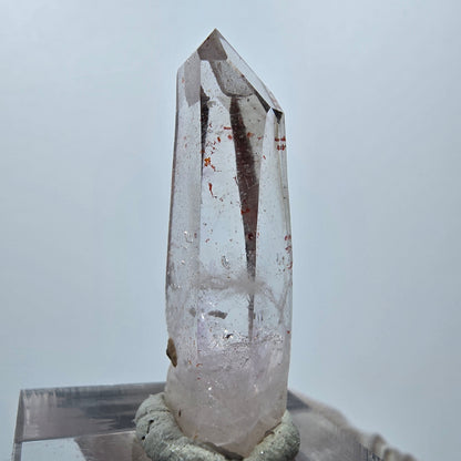 Améthyste fantôme avec hématite Goboboseb, Namibie 34 x 13 x 8 mm 
