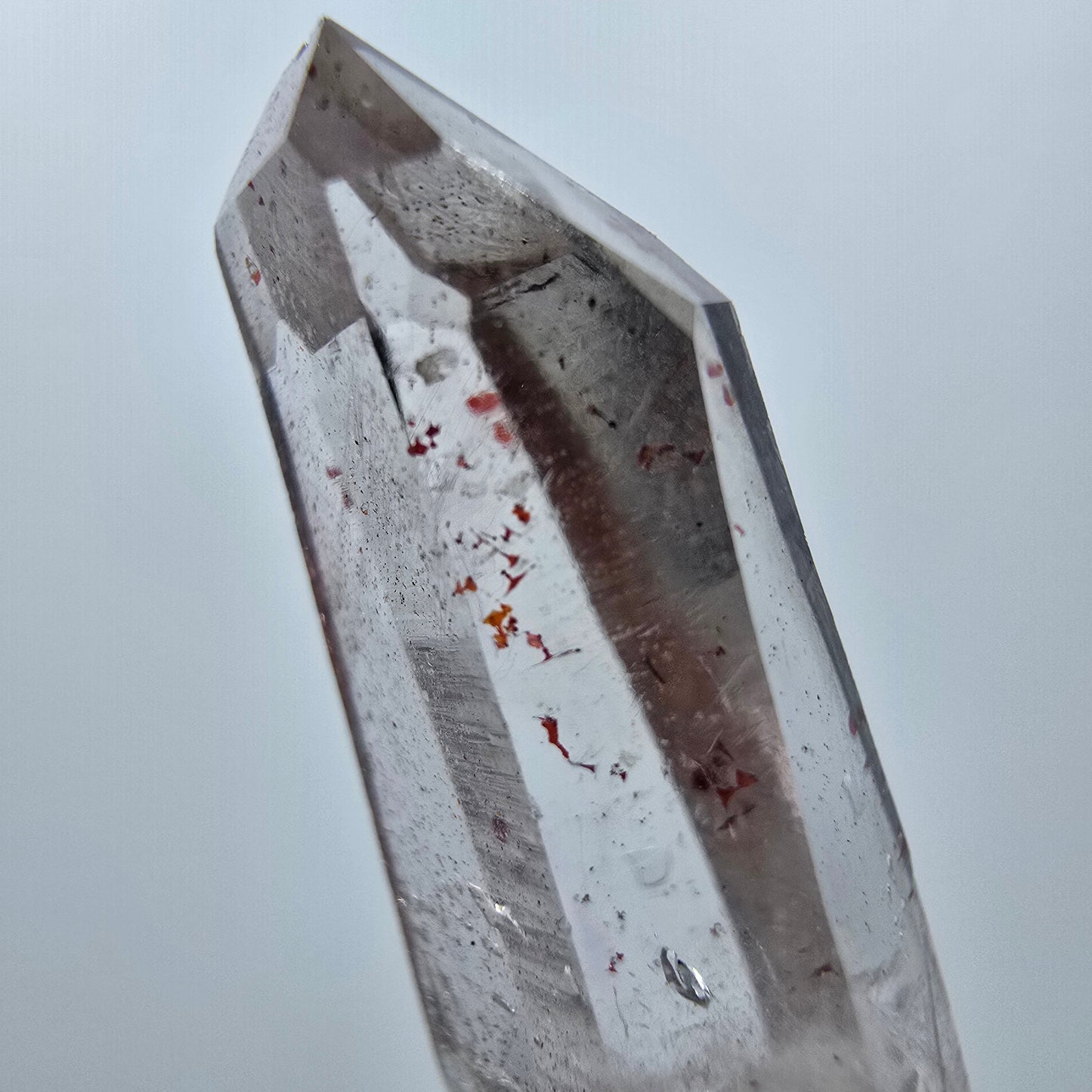 Améthyste fantôme avec hématite Goboboseb, Namibie 34 x 13 x 8 mm 