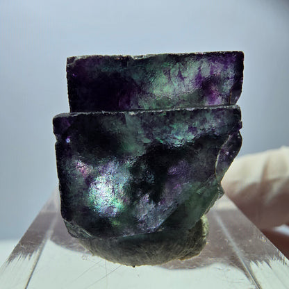 Rare Fluorite Cube Specimen, green purple Okorusu, Namibia 20*19*18mm 